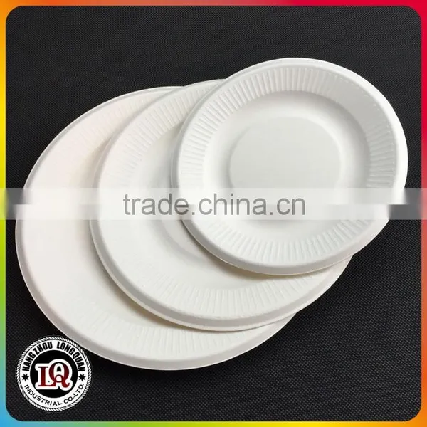 Disposable Biodegradable Bagasse 8 Inch Round Plate photo-2