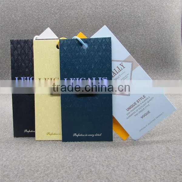 Debossed Diamond Grain Hangtags With String photo-4