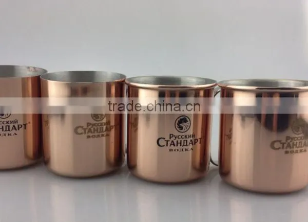 Moscow Mule Copper Cup/solid Bronze Color Mug photo-3
