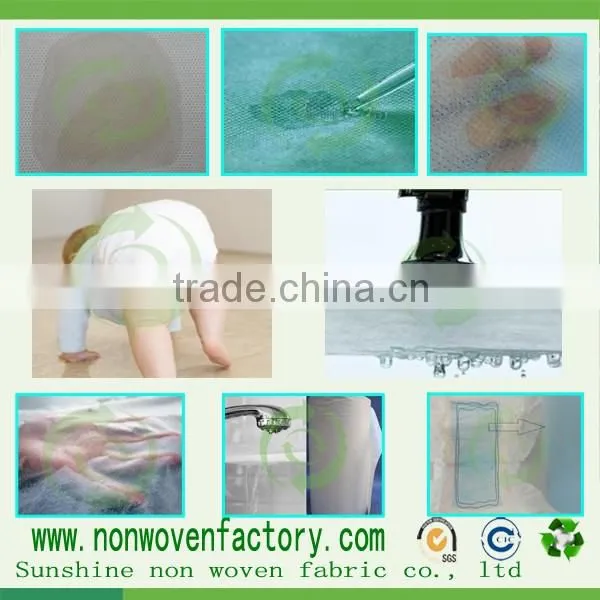 China Wholesales 100% Nonwoven Fabrics for Baby Diaper photo-6