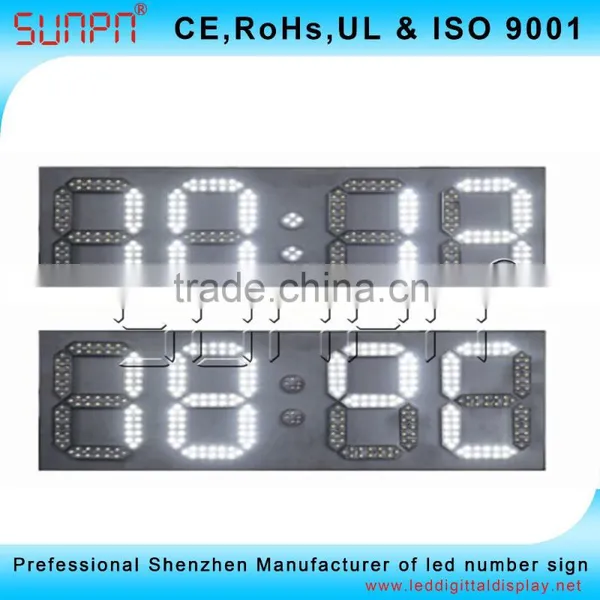 European Led Time and Temp Sign With GPS 8inch photo-3