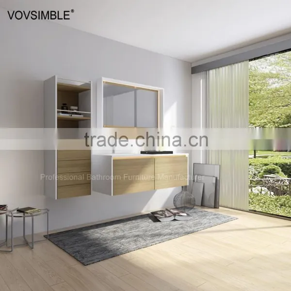 Wall Mounted Cabinet Double Sink Modern European Design Bathroom Cabinets photo-6