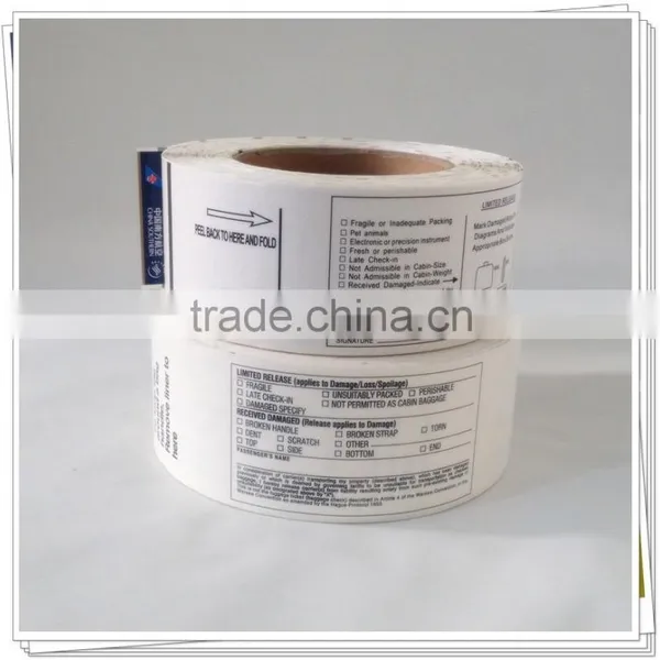Laminated Thermal Label Rolls as Raw Material for Baggage Tag and High Quality Logistic Labels photo-2