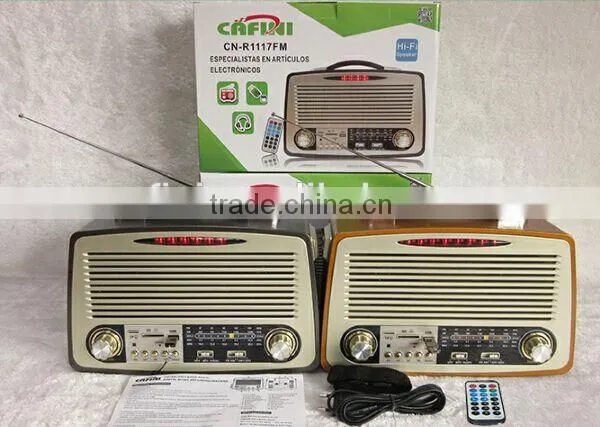 Retro Wood Radio With USB Player and Recording Function photo-3