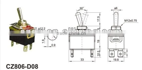 Machinery Toggle Switch,momentary Toggle Switch,spring Return on off Toggle Switch photo-2