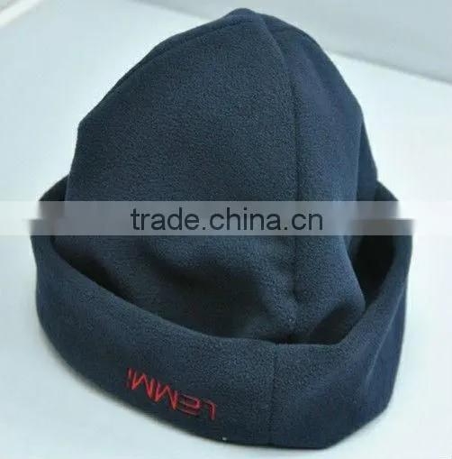 warm polar fleece winter beanie hat