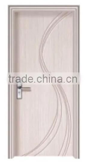 Modern House Pvc Bathroom Door Price India Flat Wood Door photo-6