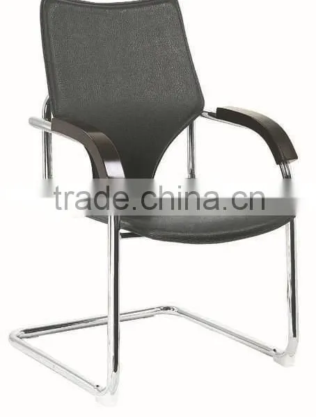 Metal Base With Pvc Black Chair Office Guest AH-68 photo-2