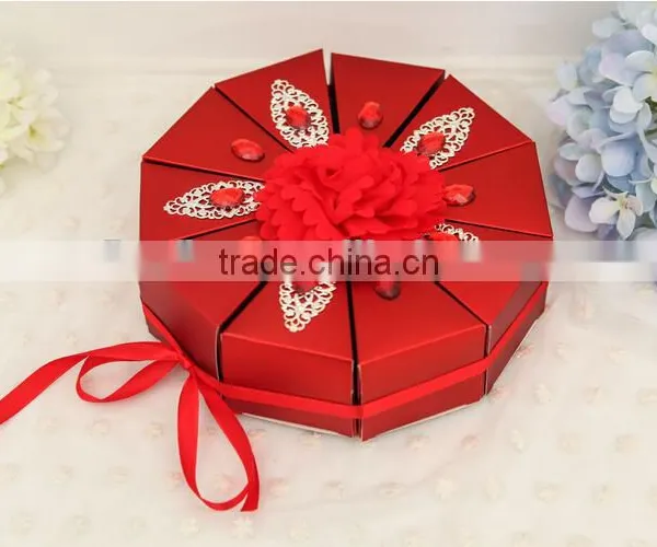 Hot Sale Purple Favour Boxes Red Wedding Favor Boxes Pink Favour Boxes Wholesale photo-4
