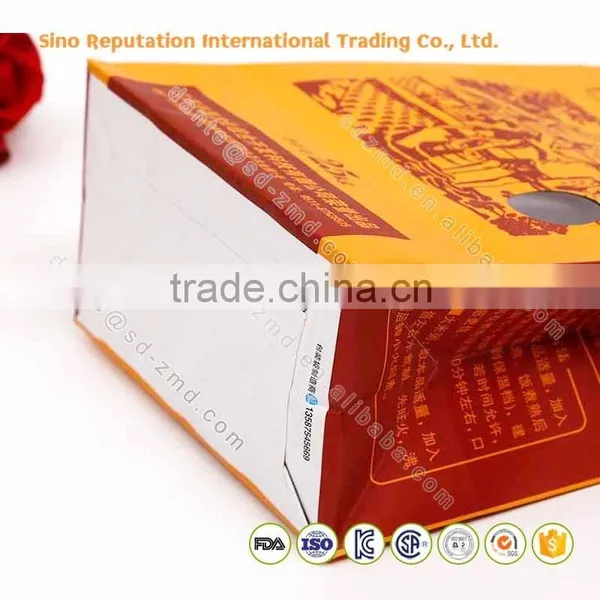 High Quality Custom Printed Kraft Paper Rice Packaging Bag 25kg photo-6