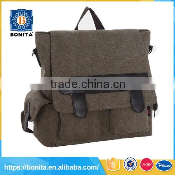 Casual Customized Color Canvas Korean Fashion Backpack photo-5