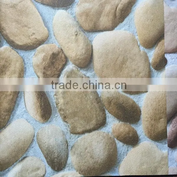 River Rock Pattern Vinyl Wallpaper photo-4