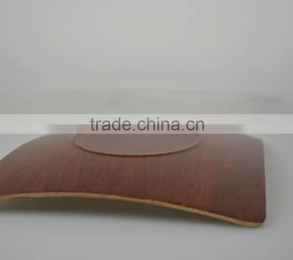 Bauble Red Brown Color China Square Shape Elegance Tea Pastries Gift Square Wooden Dinner Plate photo-4