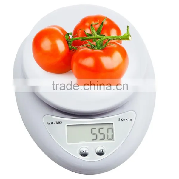 Sidiou Group White 10lb X 0.04oz Mini Digital Electronic Kitchen Scale Diet Food Compact Kitchen Scale 5kg X 1 photo-5