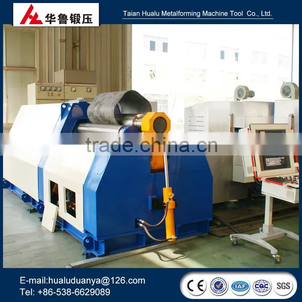 Large Size CNC Hydraulic Pressure 4 Roll Plate Bending Machine WB12K-16*2500 photo-4