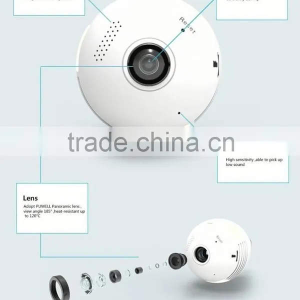 WiFi Fisheye Cloud Smart Bulb 360 Degree Fisheye Camera With Two-way Audio and 128G Recording Feature photo-3