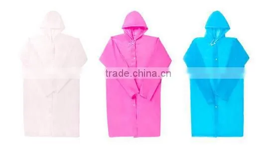 YunShang Cheap Adult Disposable pe Long Raincoat