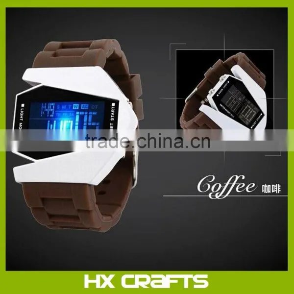New Arrival Products Silicone Colors Digital LED Watch Design Your Own Wristbands Water Resistant Men Led Watch photo-5