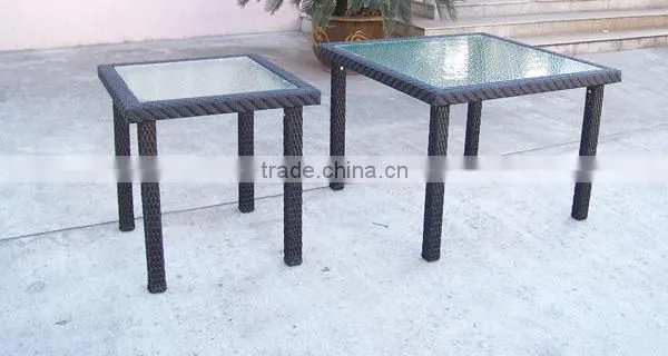 Small Size Dining Set 4 Chairs With Table Rattan photo-2