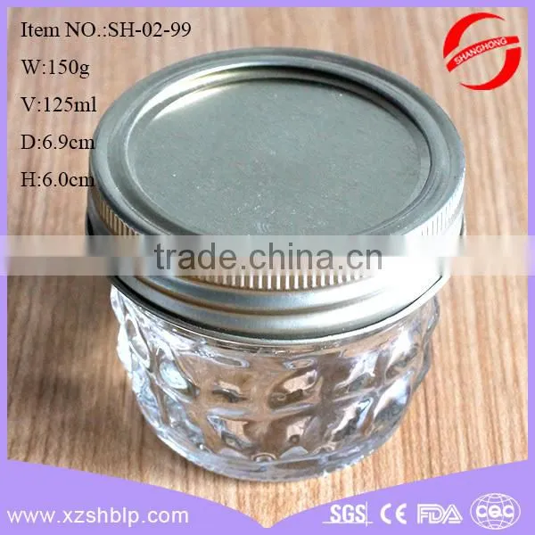 125ml Mini Glass Jar With Metal Screw Top Lid photo-2