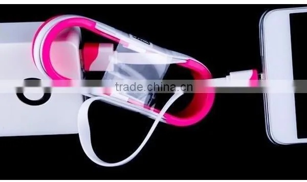 For Iphone 6 Usb Cable With Double Color Noodle Cable Mobile Phone Accessories photo-2