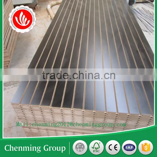 Slotted Melamine Mdf Shelf With Aluminum Bar photo-6