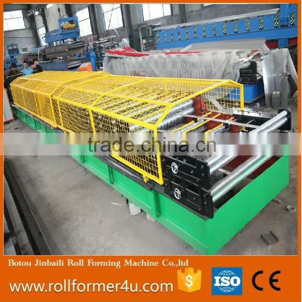 CE/ISO Tropezoid Corrugated Double Layer Roll Forming Machine With Cover photo-2