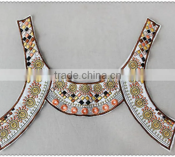 New Design Embroidered Necklace, Ethnic Colourful Embroidered Collar. Women's Garment Collar photo-5