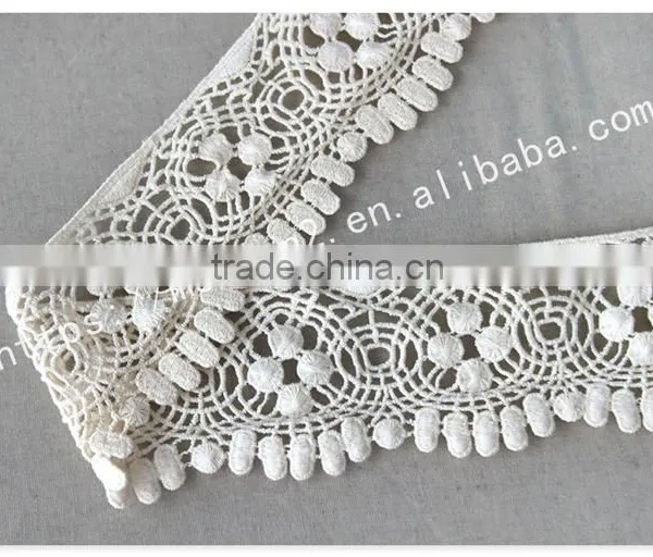 Newest Design 6.5cm Width Cotton Indian Saree Border Lace Trim Wholesale photo-3