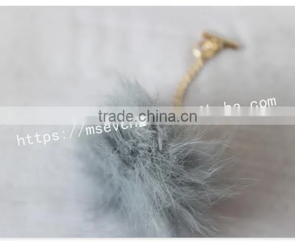 Customized Size Colorful Cute Rabbit Fur Pom Pom Ball for Decoration photo-6