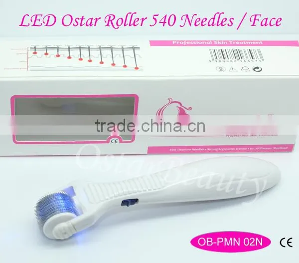 540 Titanium Needles Led Derma Roller Light Skin Roller PMN 02N photo-3