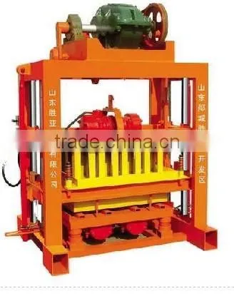 QTJ4-40 Mold Vibration Semi Automatic Concrete Hollow Block Making Machine in Guangzhou photo-4