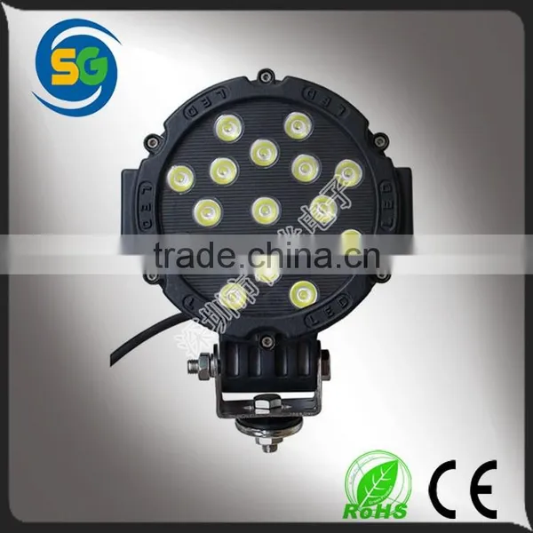 Wholesale Round Black Red Color 7inch 51W Led 4x4 off Road Driving Light photo-3