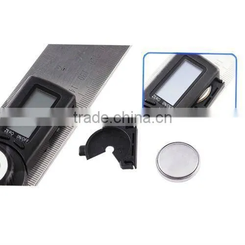 2in1 Digital Angle Finder Meter/ Protractor Stainless Steel With Moving Blade Ruler 360 Degree 400mm 0~999.9 Degree Range photo-5