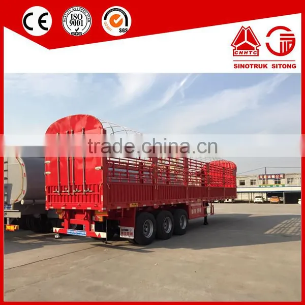 Livestock Animals Transport Cattle Trailer/Steel Cage Side Bar Fencing Bulk Cargo Semi Trailer photo-3