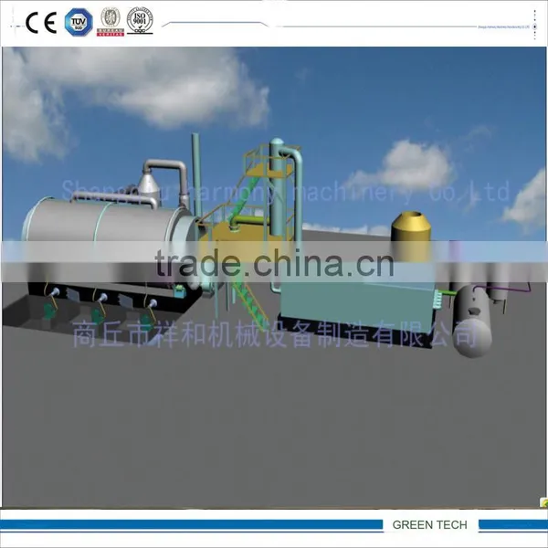 Tire To Diesel Recycling Plant Pyrolysis And Distilation Combined photo-3