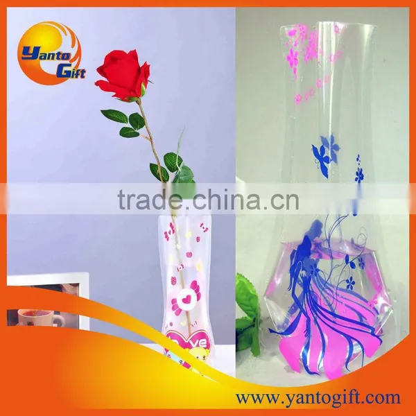 Beautiful foldable pvc vase