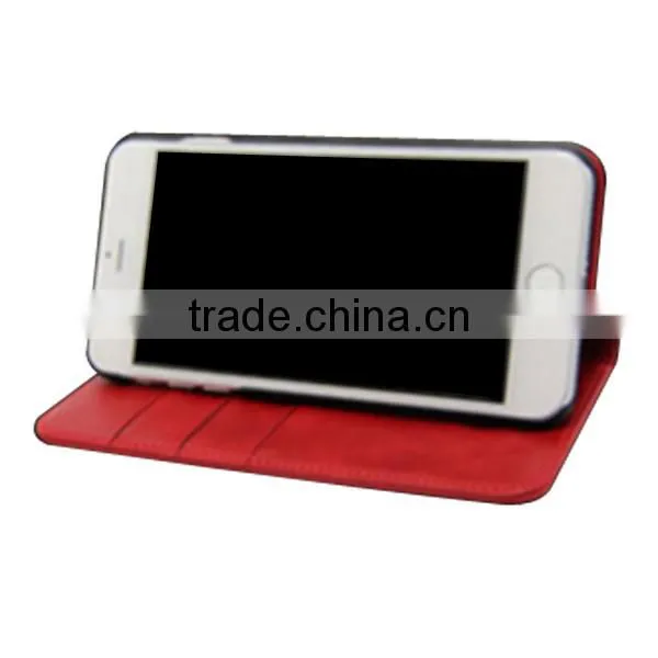 High Quality Real Leather Mobile Phone Leather Case, Multifunction Flip Stand With Card Slot Wallet Flip For IPhone6 photo-3