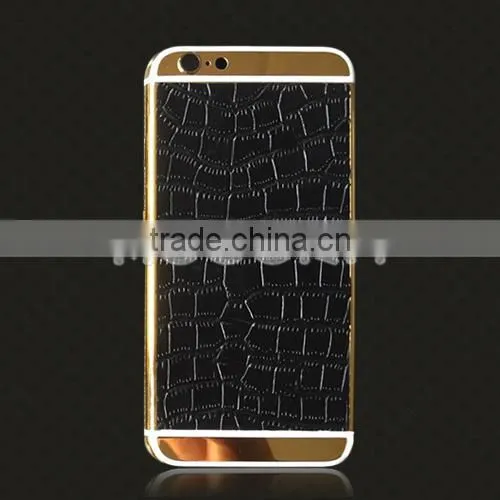2016 For IPhone 6S/6s Plus Genuine Leather Gold Housing,Leather Gold Housing for IPhone,leather Housing photo-6