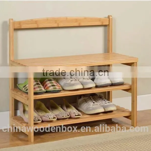 Practical Wooden Shoe Shelf Furniture photo-2