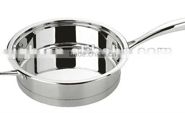 3 layers bottom Stainless steel deep frypan