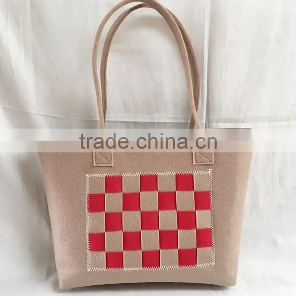 New Promotional Women Shoulder Handmade Felt Bag photo-4