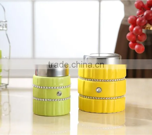 Colorful Kitchen Ceramic Canister Set photo-5
