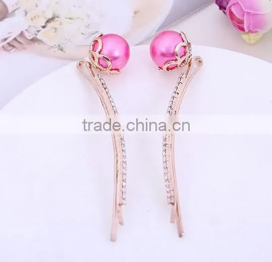 Beautiful Crystal Pearl Jewel Hair Clip photo-4