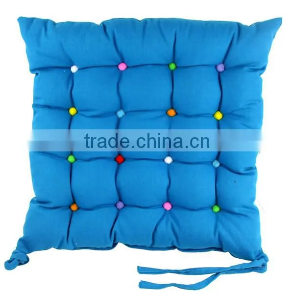 Cushion 100% Cotton With Filling Solid Color With Colorful Dots photo-3