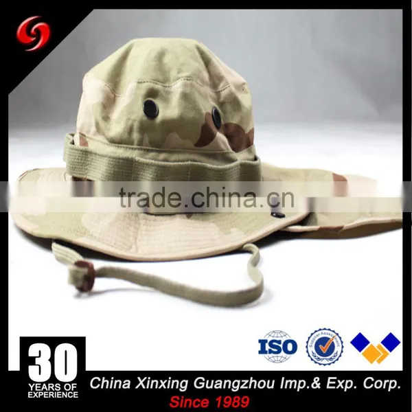 Fashion Fishman Camo Hat With Strings Custom Made Military Bucket Hats photo-2
