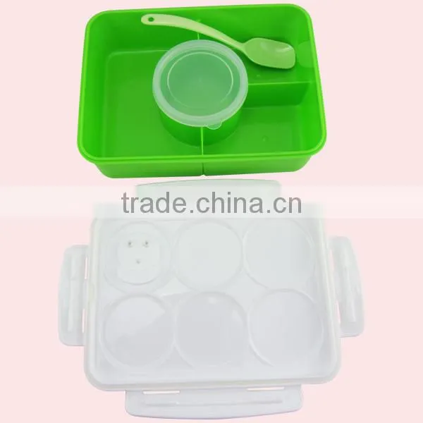 Hot Sell Plastic 4 Compartment Japanese Bento Box photo-2