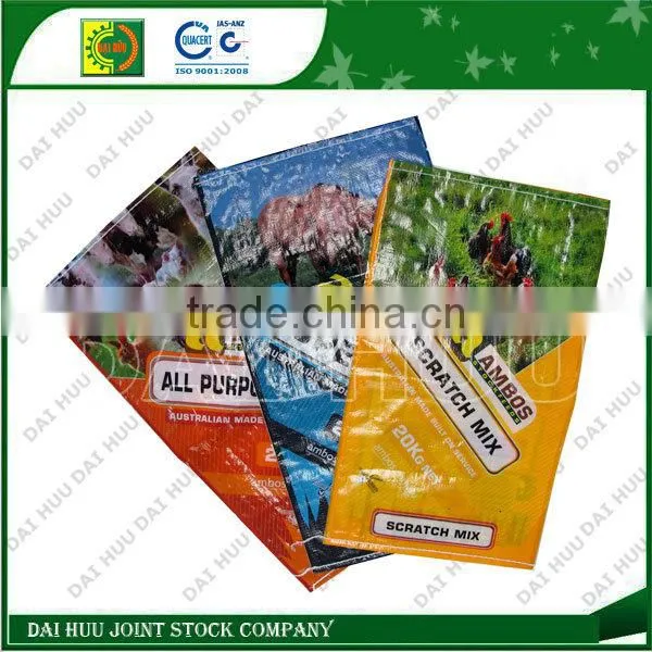 BOPP With Many Colors PP Woven Sacks Bag for Animal Feed