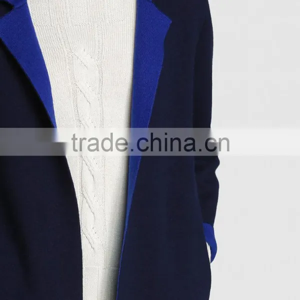 Double Women Coat Roberto Verino in Navy Blue Color Coat Model Long Jackt Coat Wgholesale Custom Clothing OEM photo-4