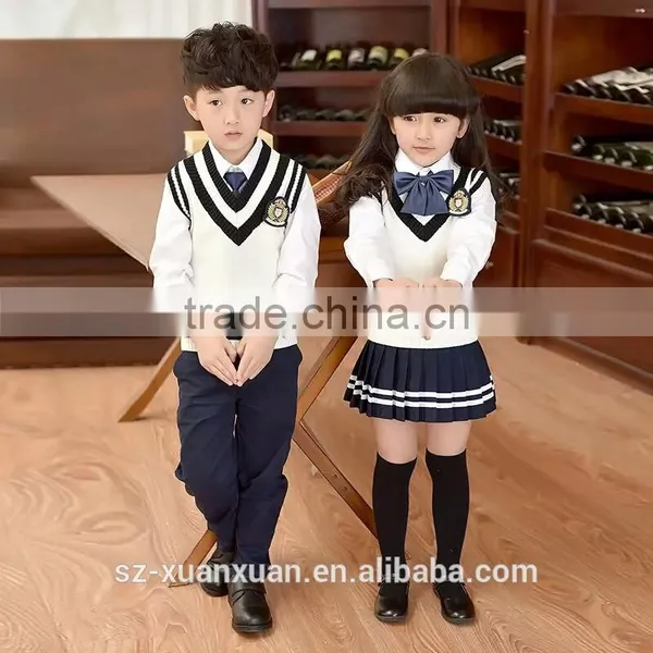 Custom European Style High Quality Primary School Uniform for Girls and Boys photo-5